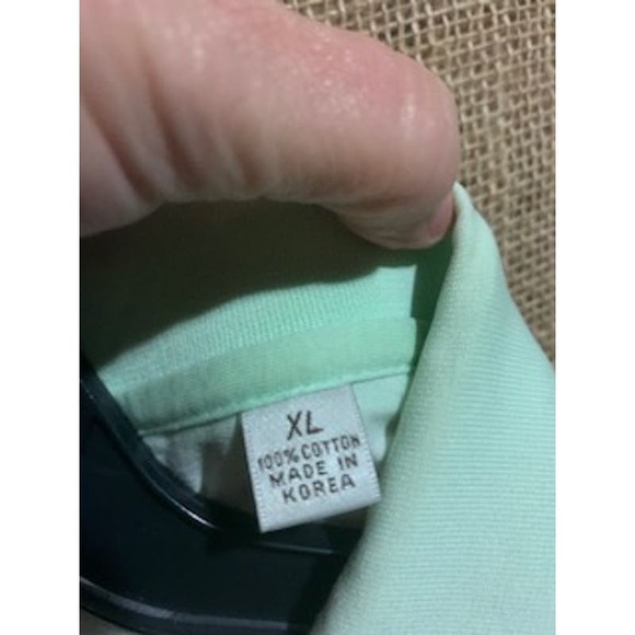 Peter Millar Green Two Tone Lightweight Golf Shirt Short Sleeve Mens XL - Picture 4 of 7